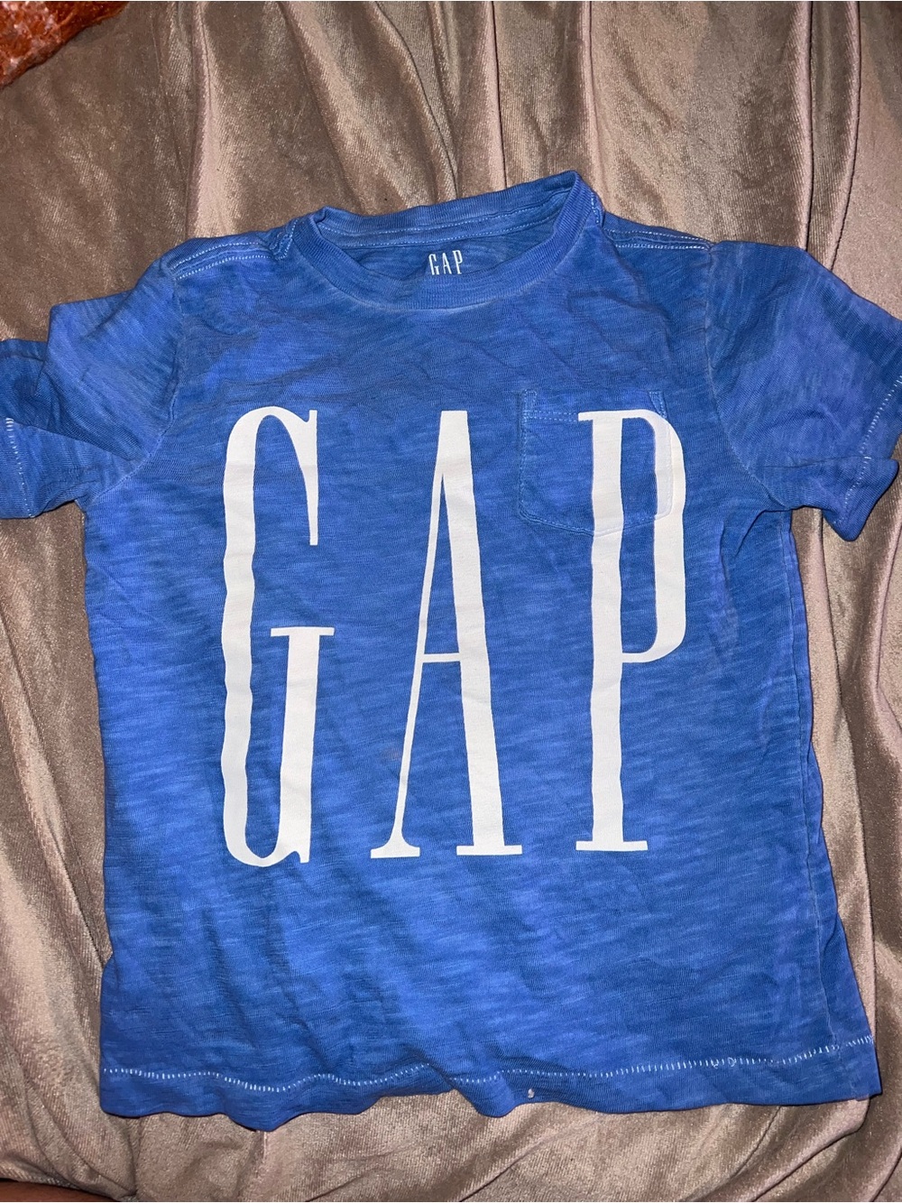 GAP Boys Royal Blue Short Sleeve Logo Tee